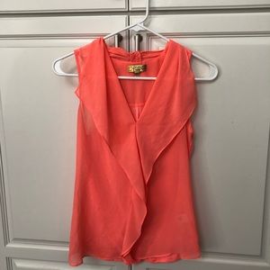 Princess Vera Wang orange blouse size XS